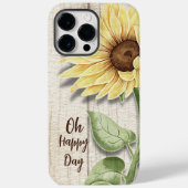 Oh Happy Day Sunflower iPhone Case (Rückseite)