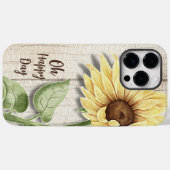 Oh Happy Day Sunflower iPhone Case (Rückseite (Horizontal))