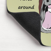 Oh hau will Pferd um Spaß Zitat Funny Pferd Mousepad (Ecke)
