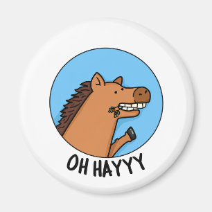 Oh Hayyy Funny Horse Pub Magnet