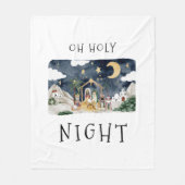 Oh, Heilige Nacht Afrikanische Krippe Weihnachten Fleecedecke (Vorderseite)