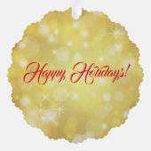 Oh, Heilige Nacht Angel Papier Ornament (Rückseite)