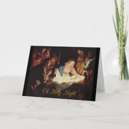Oh heilige Nacht, Baby-Jesus-Weihnachtskarte Feiertagskarte