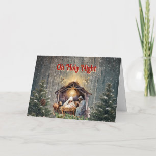 Oh Heilige Nacht Die Geburt Christi Weihnachten An Ankündigung
