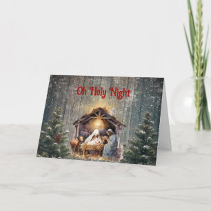 Oh Heilige Nacht Die Geburt Christi Weihnachten An Ankündigung