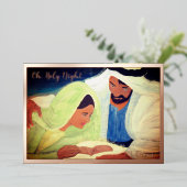 Oh, heilige Nacht Folien Feiertagskarte (Stehend vorne)