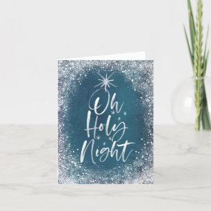 Oh Heilige Nacht Gefaltete Weihnachtskarte Feiertagskarte