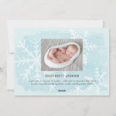 Oh, heilige Nacht | Holiday Birth Ankündigung Foto (Rückseite)