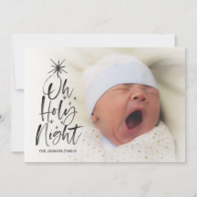 Oh, heilige Nacht | Holiday Birth Ankündigung Foto