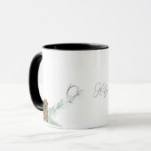 Oh, heilige Nacht Pine Cone & Bough Christmas Tasse (Vorderseite Links)