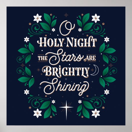 Oh, heilige Nacht Poster 24x24 (Vorne)