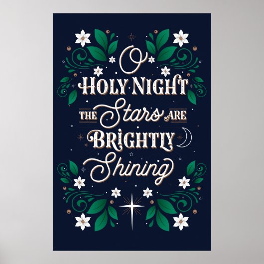Oh, heilige Nacht Poster 24x36 (Vorne)