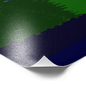 Oh, heilige Nacht - Stern von Bethlehem auf einem Fotodruck (Ecke)