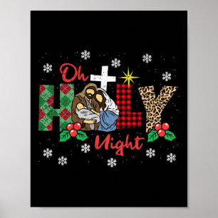 Oh Heilige Nacht Weihnachten Pajama Weihnachten We Poster