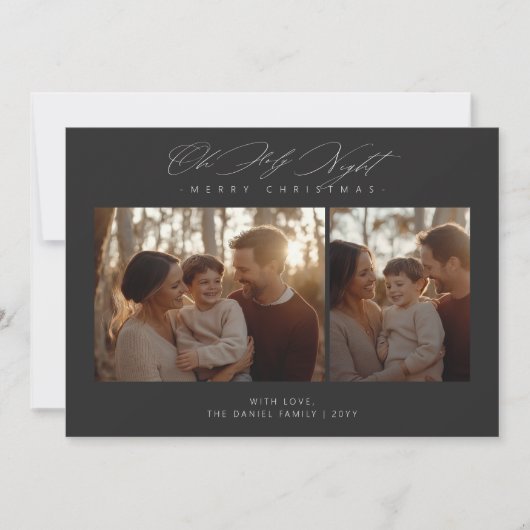 Oh Heilige Nacht Weihnachten Religiöse 2 Foto Deep (Vorderseite)