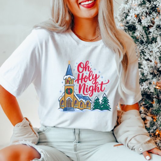 Oh, Heilige Nacht Weihnachten T - Shirt
