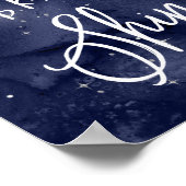 Oh, heilige Nacht | Weihnachtssterne Poster (Ecke)