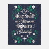 Oh heilige NachtWurfs-Decke Fleecedecke (Vorderseite)