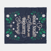 Oh heilige NachtWurfs-Decke Fleecedecke (Vorderseite (Horizontal))