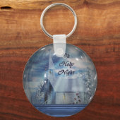 Oh Heiliger Nachtschneeglobe Schlüsselanhänger (Vorderseite)