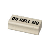 OH HELL NO Funny Nope Meme Sarcasm Spaß Joke Gummistempel (Stempel)