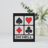 Oh Hell Postcard Postkarte (Stehend Vorderseite)
