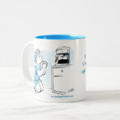 Oh, herrlicher Kaffee Zweifarbige Tasse (Vorderseite Links)