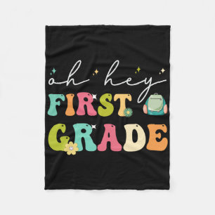 Oh Hey Erste Klasse Lustiger Ck Zur Schule Fleecedecke