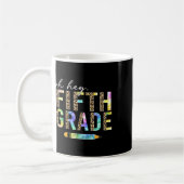 Oh Hey Fünfte Klasse Zurück zur Schule Schüler 5. Kaffeetasse (Links)