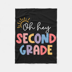 Oh Hey Lehrer der zweiten Klasse Schüler 2 Klasse Fleecedecke