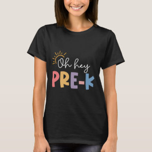 Oh Hey Vorschullehrer Schüler Vorschule Erster Tag T-Shirt