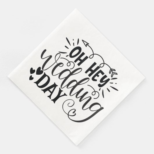 Oh Hey Wedding Day Serviette (Ecke)