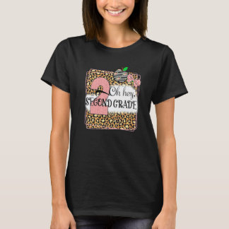 Oh Hey Zweite Klasse Leopard Zurück zur Schule Kin T-Shirt