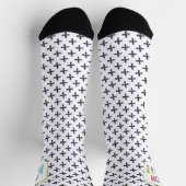 Oh, Hi! Farbenfrohe Sprechblase Socken (Oben)