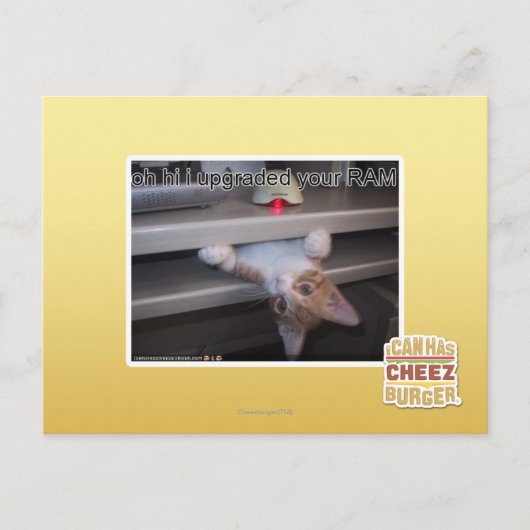 oh hi Ich habe Ihren RAM aktualisiert Postkarte (Vorderseite)