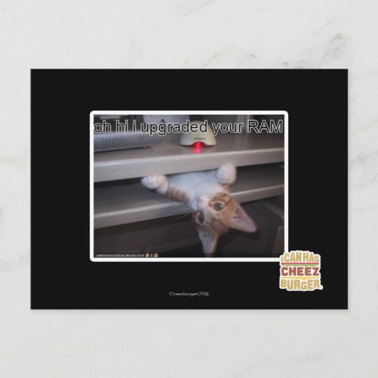 oh hi Ich habe Ihren RAM aktualisiert Postkarte (Vorderseite)