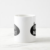 Oh Hi Mark Funny Humore Phrase Speech Bubble Kaffeetasse (Mittel)