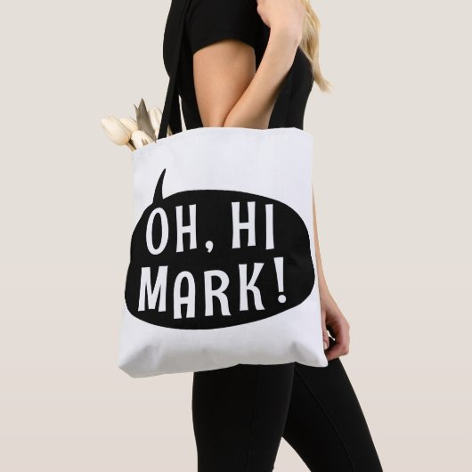 Oh Hi Mark Funny Humore Phrase Speech Bubble Tasche (Von Nahem)