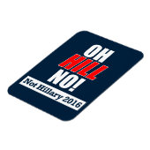 Oh Hill Nein! Funny Anti-Hillary Clinton 2016 Magnet (Linke Seite)