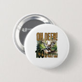 Oh Hirsch 100 Tage Schule Hirschjagd-Feier Button (Vorne & Hinten)