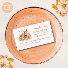 Oh Hirsch Baby Shower Einlagekarten Bücher für Bab Begleitkarte