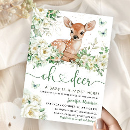 Oh Hirsch Baby Shower Geschlechtsneutral Einladung