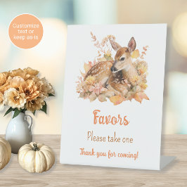 Oh Hirsch Baby Shower Party Schild Herbst Aquarell