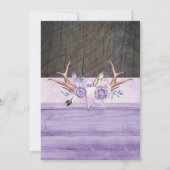 Oh, Hirsch, ein kleiner Dose hier fast Babydusche Save The Date (Rückseite)