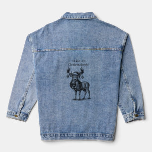 Oh Hirsch, es ist schon Weihnachten Jeansjacke