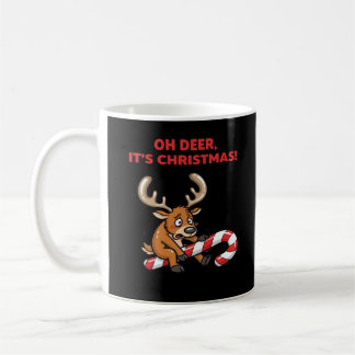 Oh Hirsch, es ist Weihnachten, gestresster Rentier Kaffeetasse