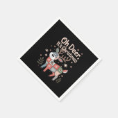 Oh Hirsch, es ist Weihnachten Mini-Patchwork-Quadr Serviette (Ecke)