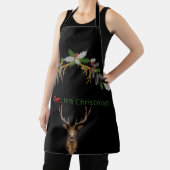 Oh Hirsch, es ist Weihnachten Rentier Schwarze Sch Schürze (InSitu)
