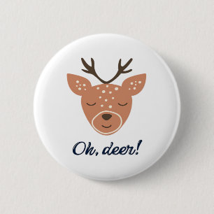 Oh Hirsch Hirsch Liebe Rette Den Hirsch Kreatives  Button