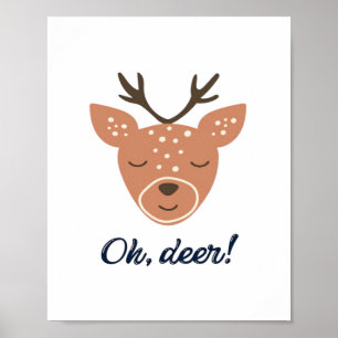 Oh Hirsch Hirsch Liebe Rette Den Hirsch Kreatives Poster